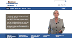 Desktop Screenshot of conservativeuniversity.org